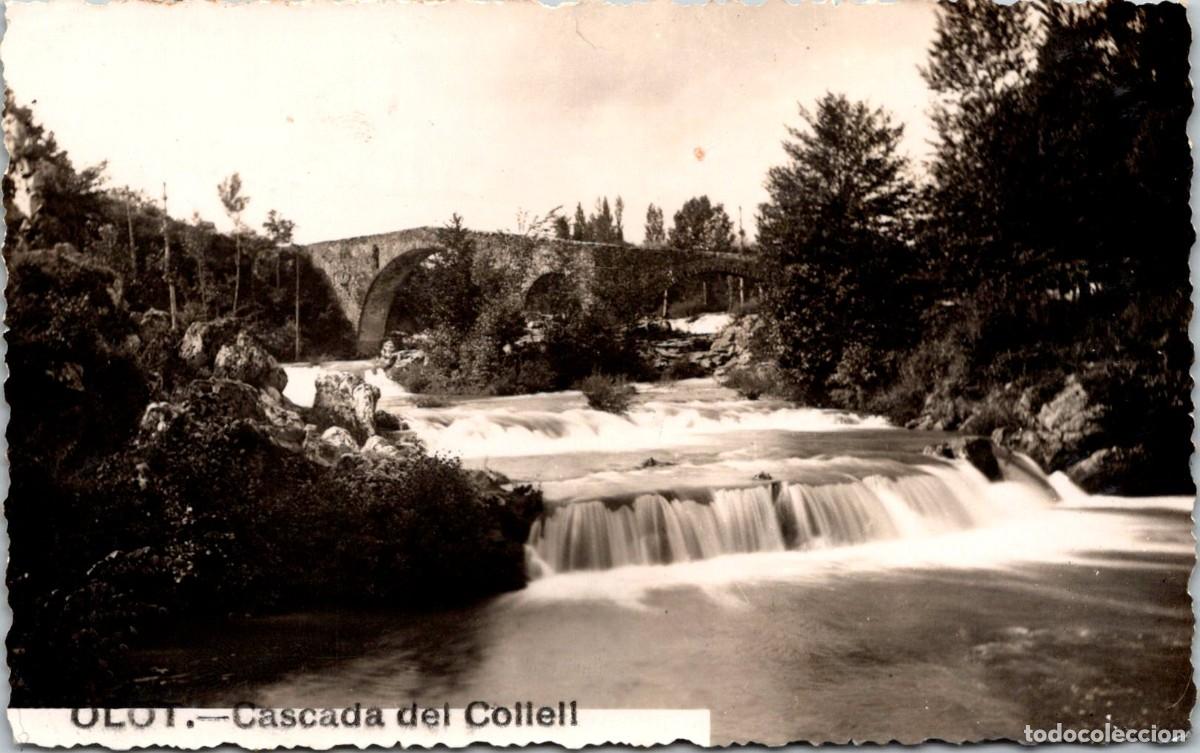 Postales: Olot - Cascada del Collell - Fotogr&aacute;fica - Sin m&aacute;s datos - 138x86mm