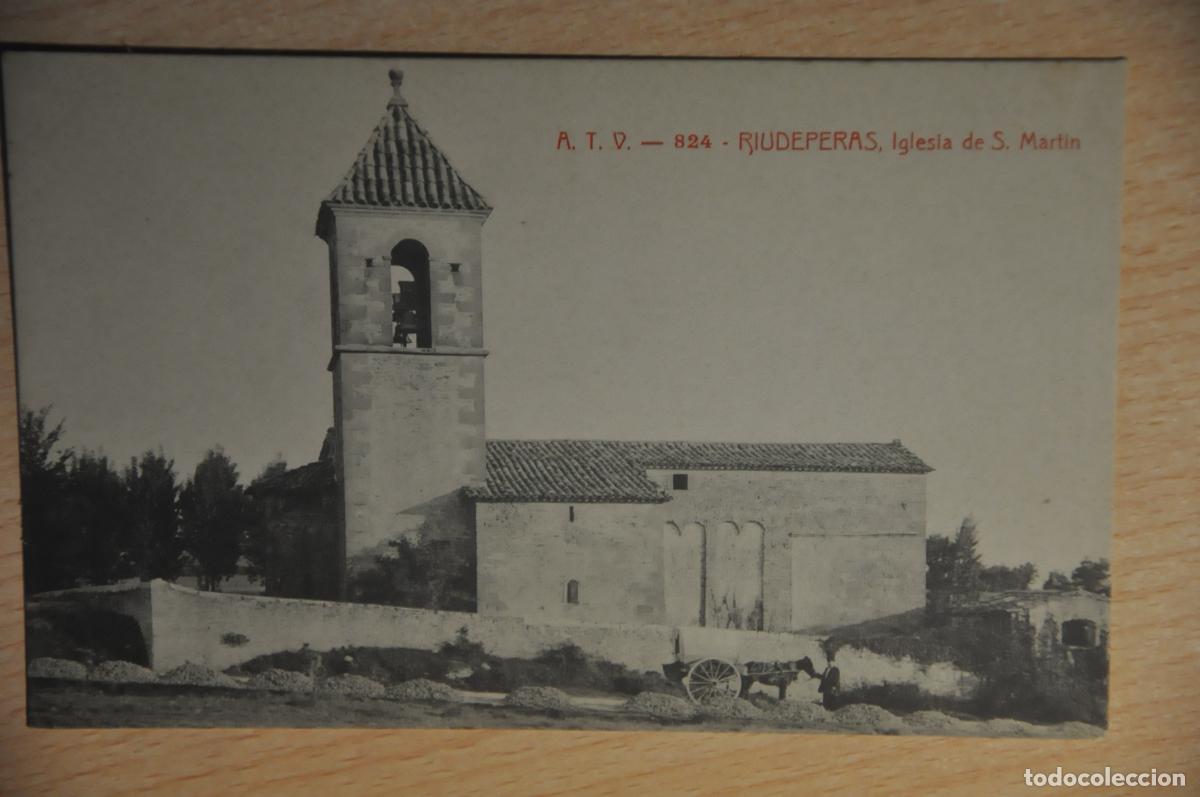 Postales: postal riudeperas, iglesia de s.martin atv 824