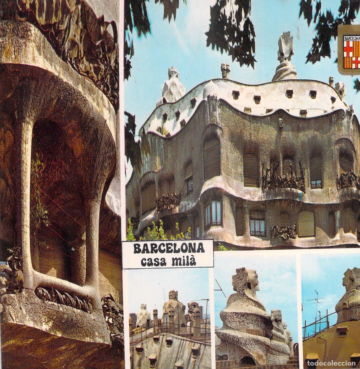 Postales: Postal de Barcelona - Casa Mil&agrave; La Pedrera de Antoni Gaud&iacute;