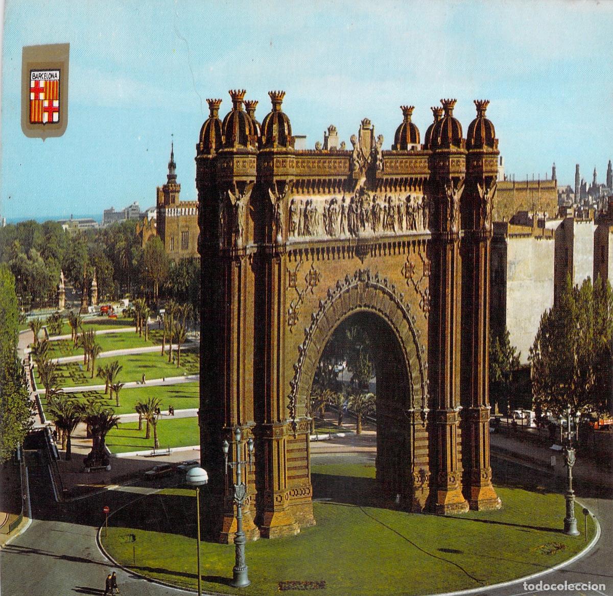 Postales: Postal del Arco de Triunfo en Barcelona - Foto 1