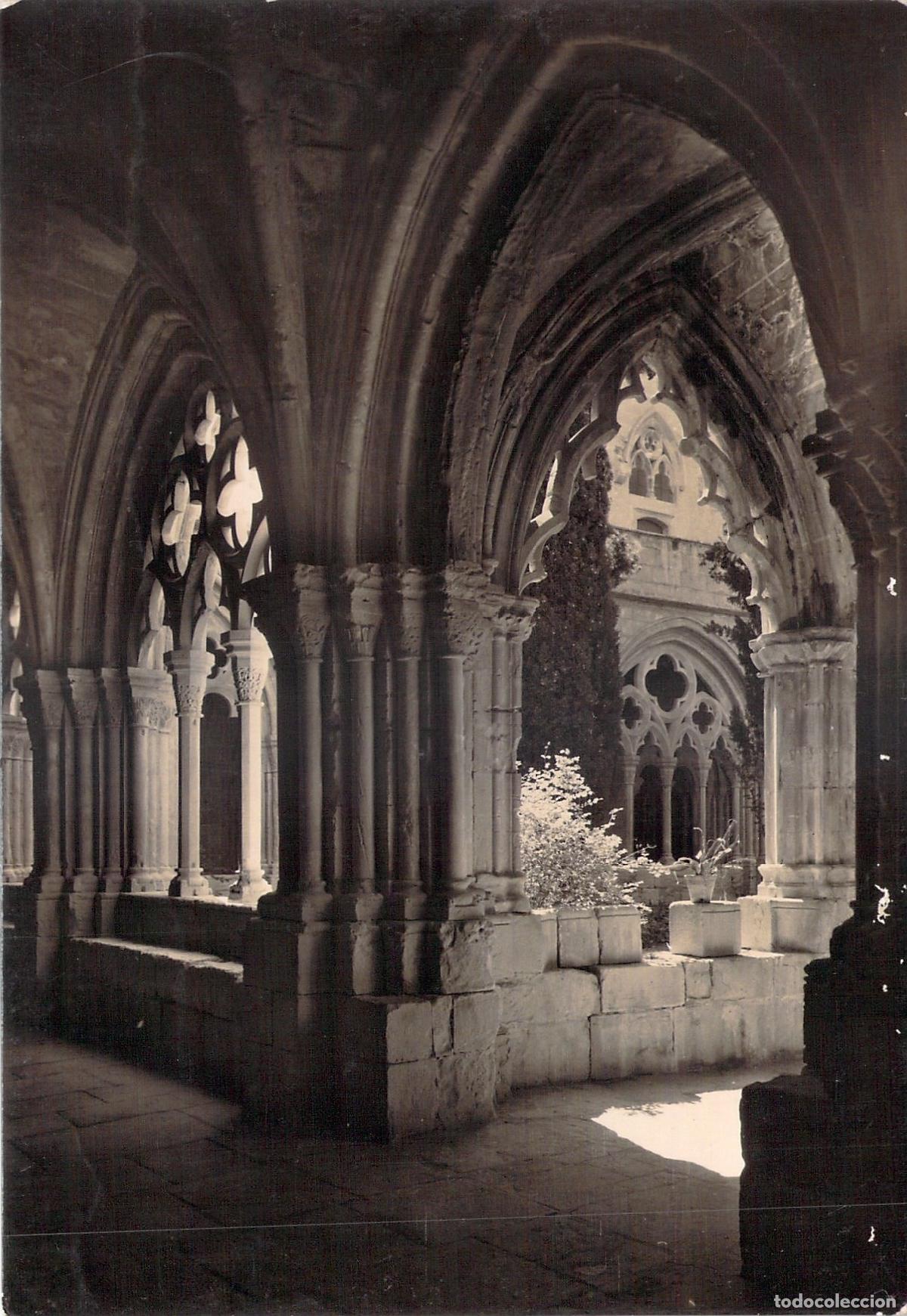 Postales: Postal del Real Monasterio de Poblet, Claustro G&oacute;tico - Foto 1