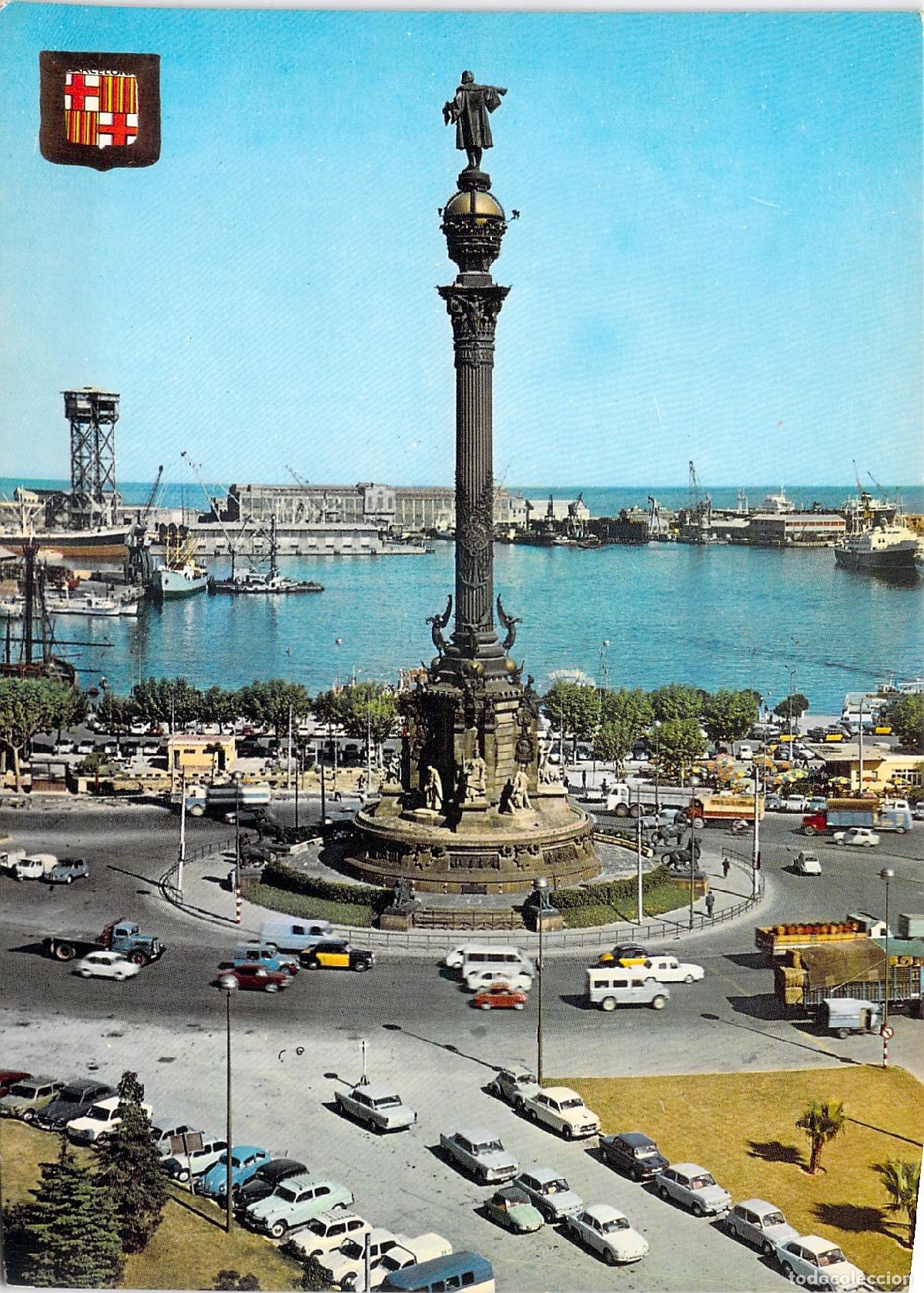 Postales: Postal Monumento a Crist&oacute;bal Col&oacute;n en Barcelona