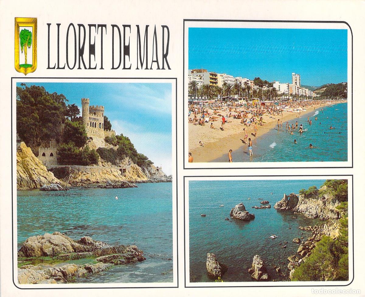 Postales: Postal Multivista de Lloret de Mar, Costa Brava, Catalu&ntilde;a