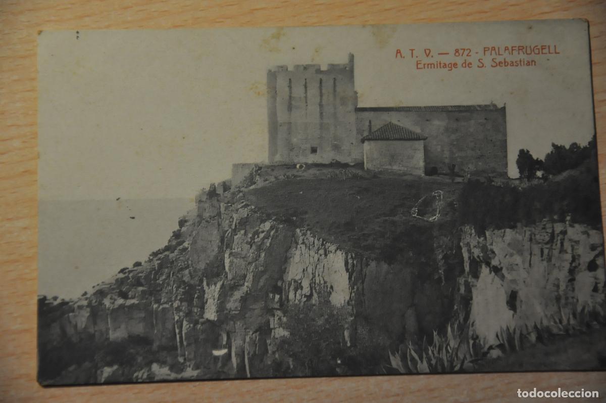 Postales: postal palafrugell, ermita de s.sebastian atv 872