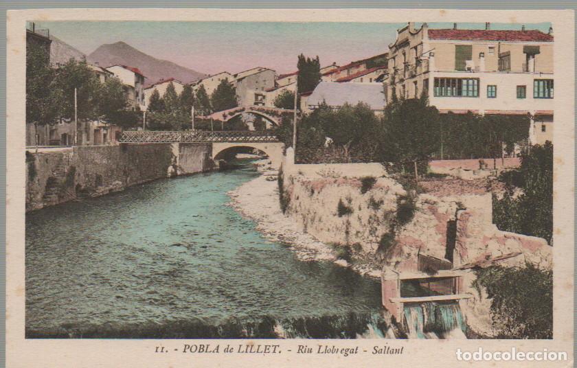 Postales: POBLA DE LILLET, RIO LLOBREGAT, EDITOR ROISIN N&ordm; 11