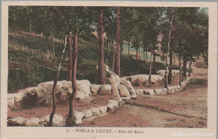 Postales: POBLA DE LILLET, FUENTE DE ROURE, EDITOR ROISIN N&ordm; 7