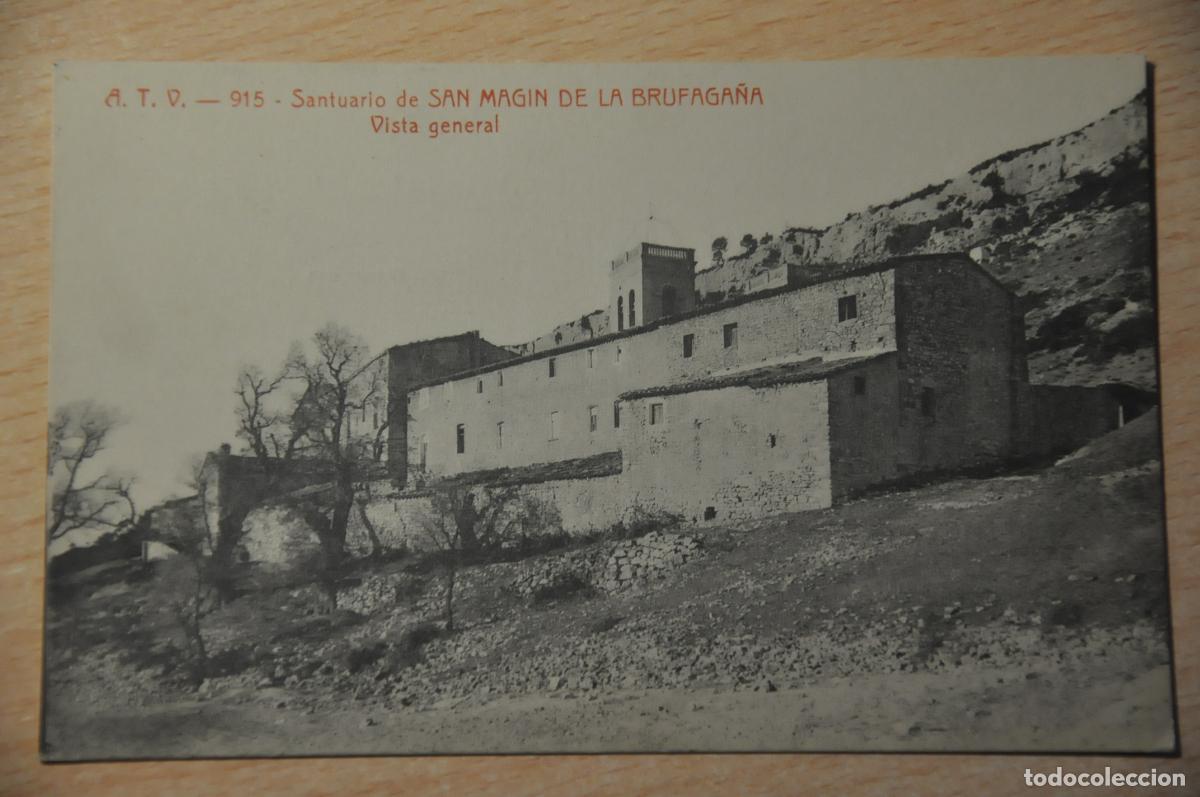 Postales: postal san magin de la brufaga&ntilde;a, santuario vista general atv 915