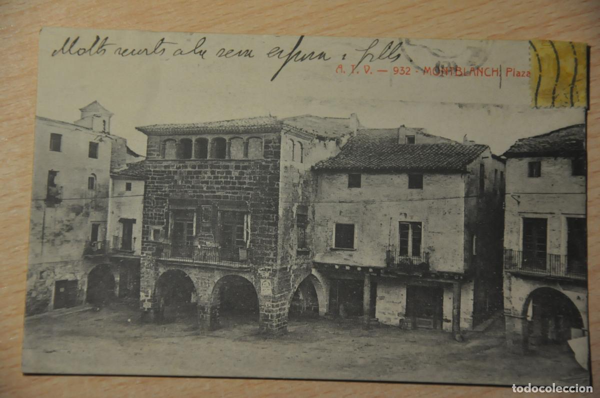 Postales: postal montblanch, montblanc, plaza atv 932