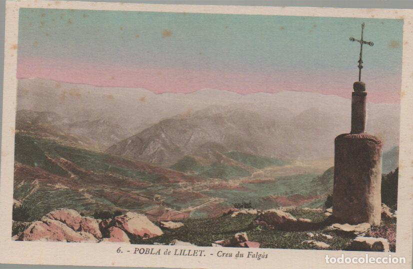 Postales: POBLA DE LILLET, CREU DE FALGAS, EDITOR ROISIN N&ordm; 6