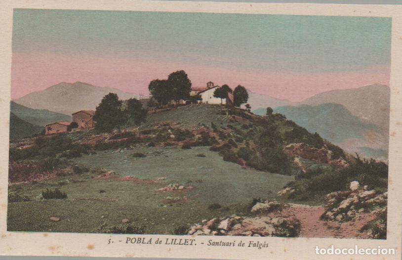 Postales: POBLA DE LILLET, SANTUARIO DE FALGAS, EDITOR ROISIN N&ordm; 5