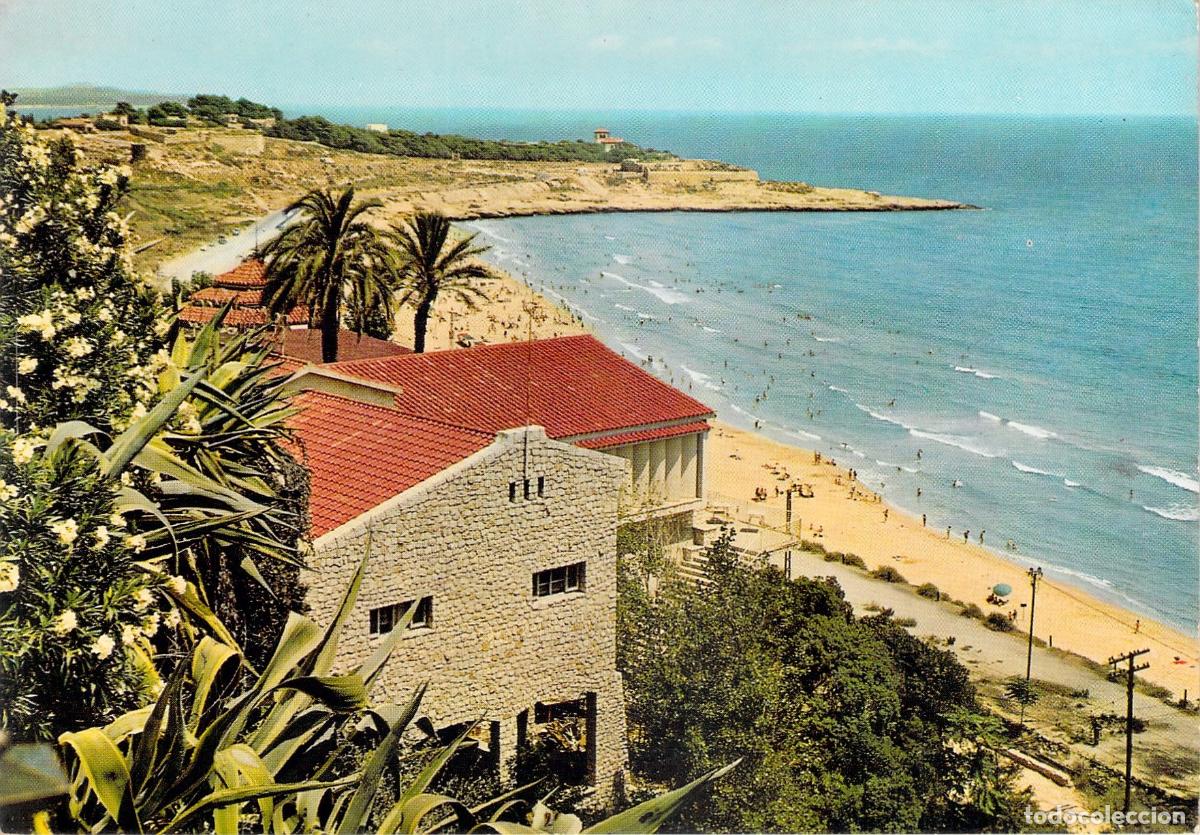 Postales: Postal de Tarragona: Playa y Punta del Milagro, Costa Dorada