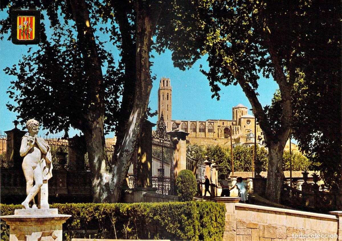 Postales: Postal de Lleida: Campos El&iacute;seos y la Seu Vella