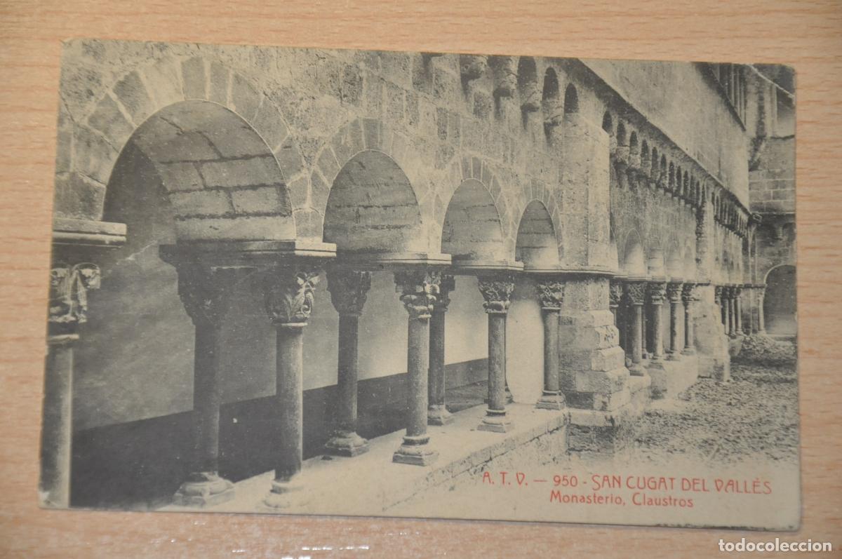 Postales: postal san cugat del valles, monasterio, claustros atv 950