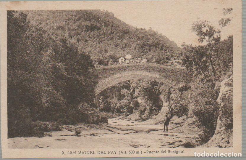 Postales: SAN MIGUEL DE FAY, PUENTE DEL ROSIGNOL, EDITOR ROISIN N&ordm; 9