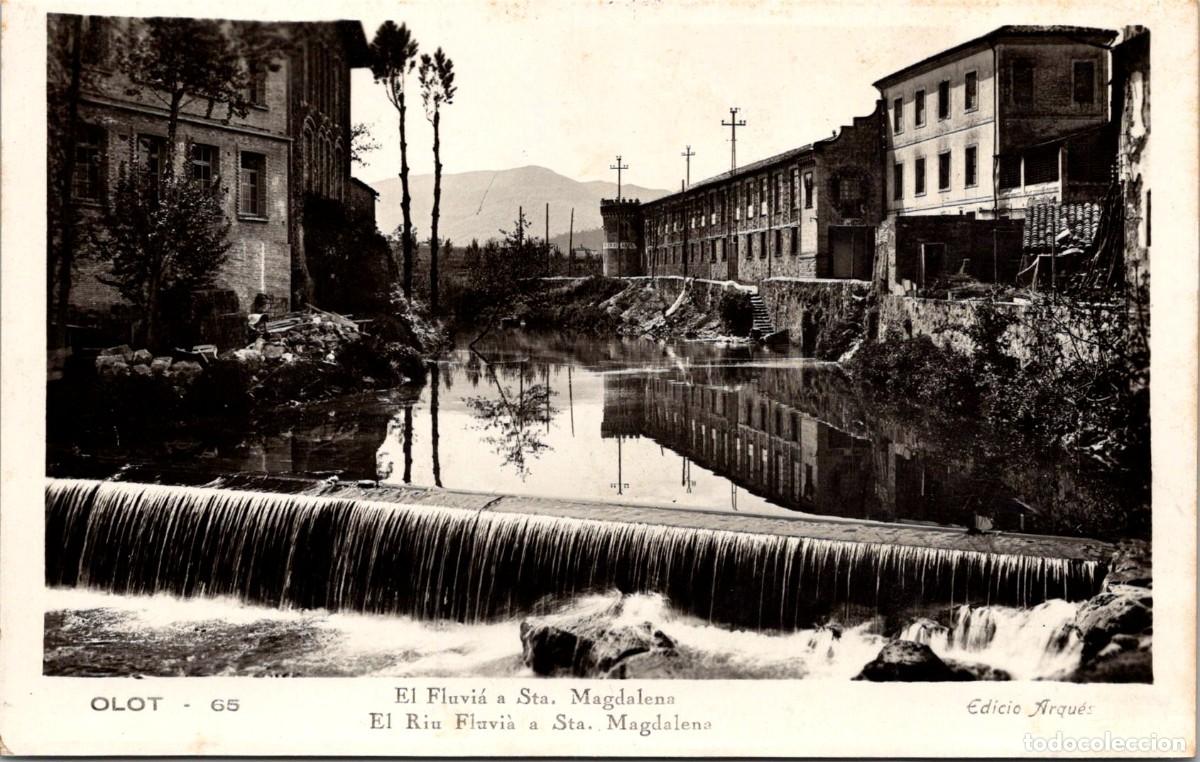 Postales: Olot - El Fluvi&agrave; a Sta. Magdalena - Ed. Arqu&eacute;s 65 - 143x90mm - In&eacute;dita en Todocolecci&oacute;n