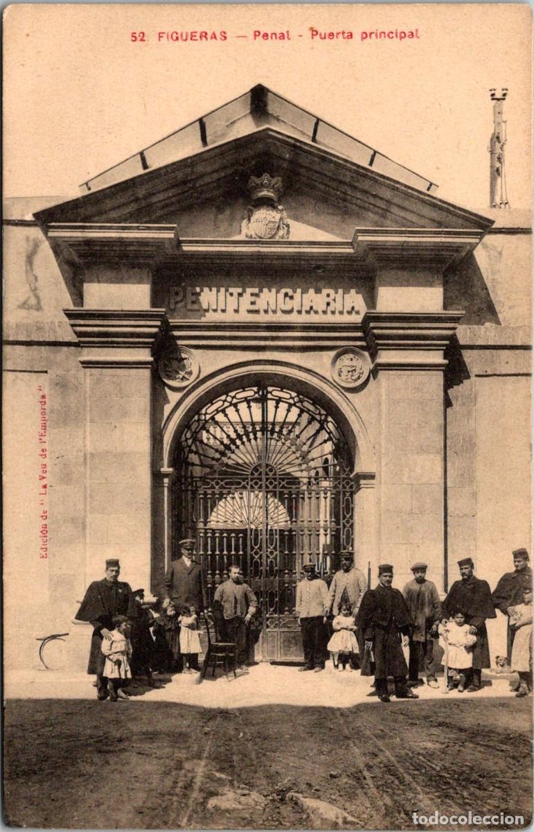 Postales: Figueras - Penal - Puerta principal - Ed. La Veu de l'Empord&agrave; 52 - 141x90mm - In&eacute;dita en Todocolecci