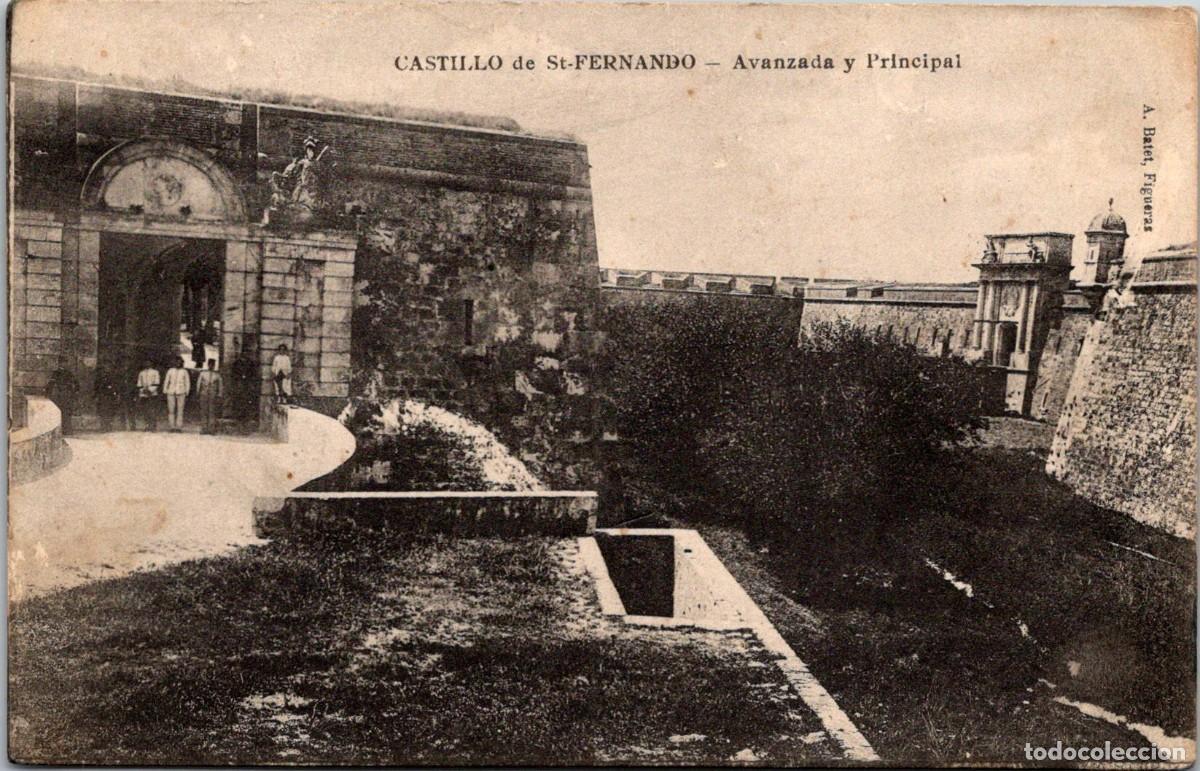 Postales: Figueras - Castillo de St. Fernando - Avanzada y Principal - A. Batet- 138x89mm