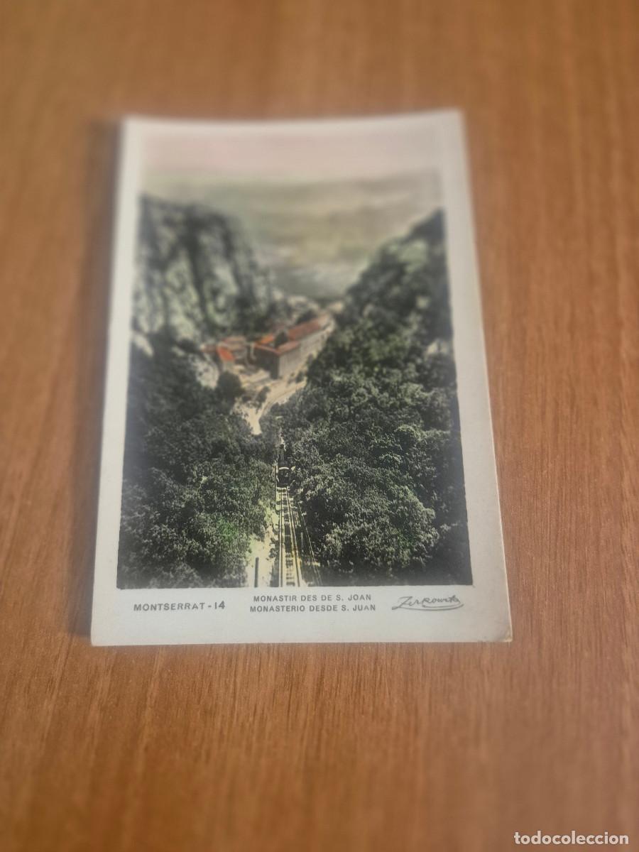 Postales: POSTAL, MONTSERRAT MONASTIR DES DE S. JOAN SIN CIRCULAR.
