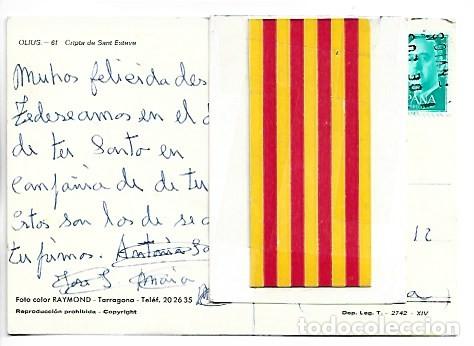 Postales: CRIPTA DE SANT ESTEVE.- OLIUS / LLEIDA - Foto 2