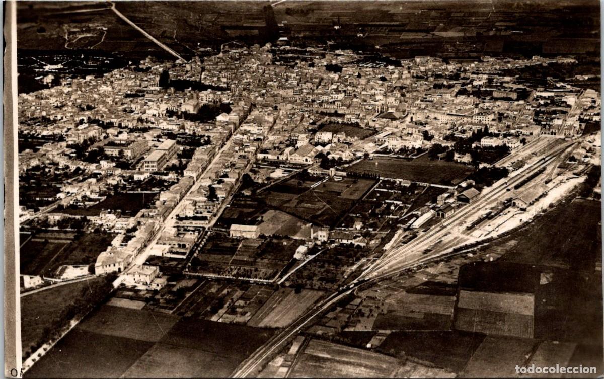 Postales: Figueras - A vista de p&aacute;jaro - Meli 10 - 139x88mm - Estaci&oacute;n de Tren
