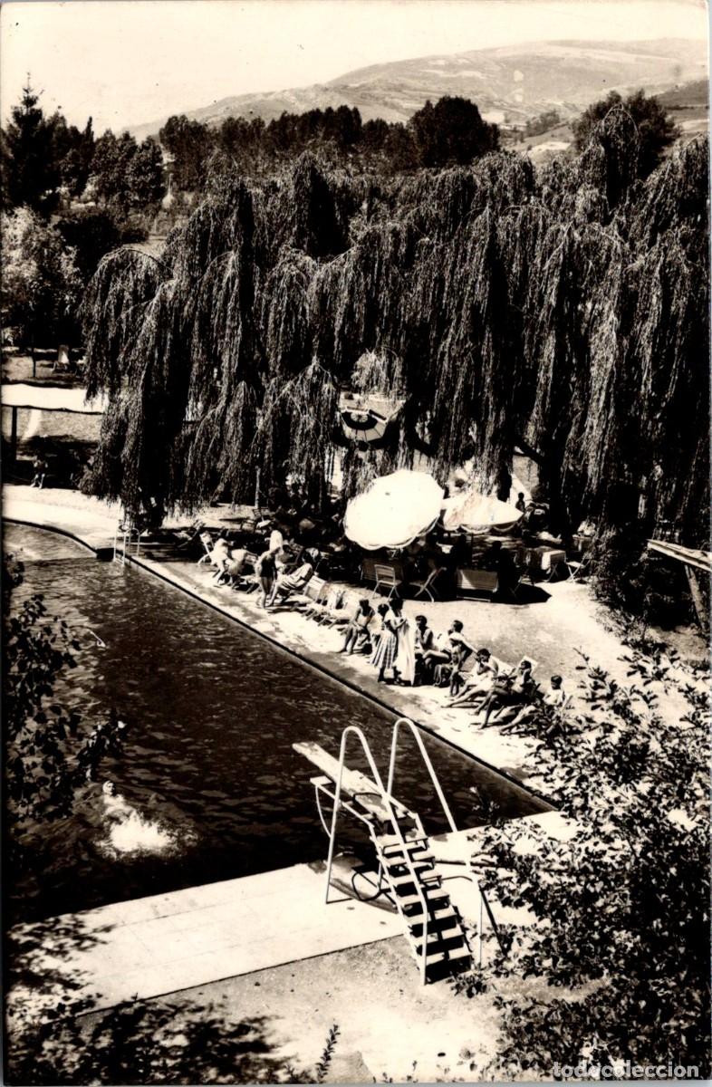 Postales: Camprod&oacute;n - Piscina Hotel Rigat - Planesas 34 - 137x90mm
