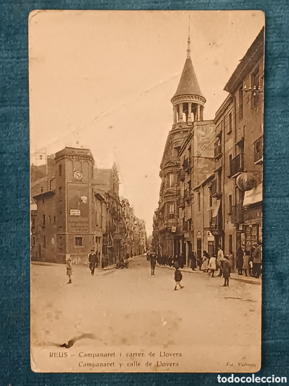 Postales: REUS. Campanaret i carrer de Llovera