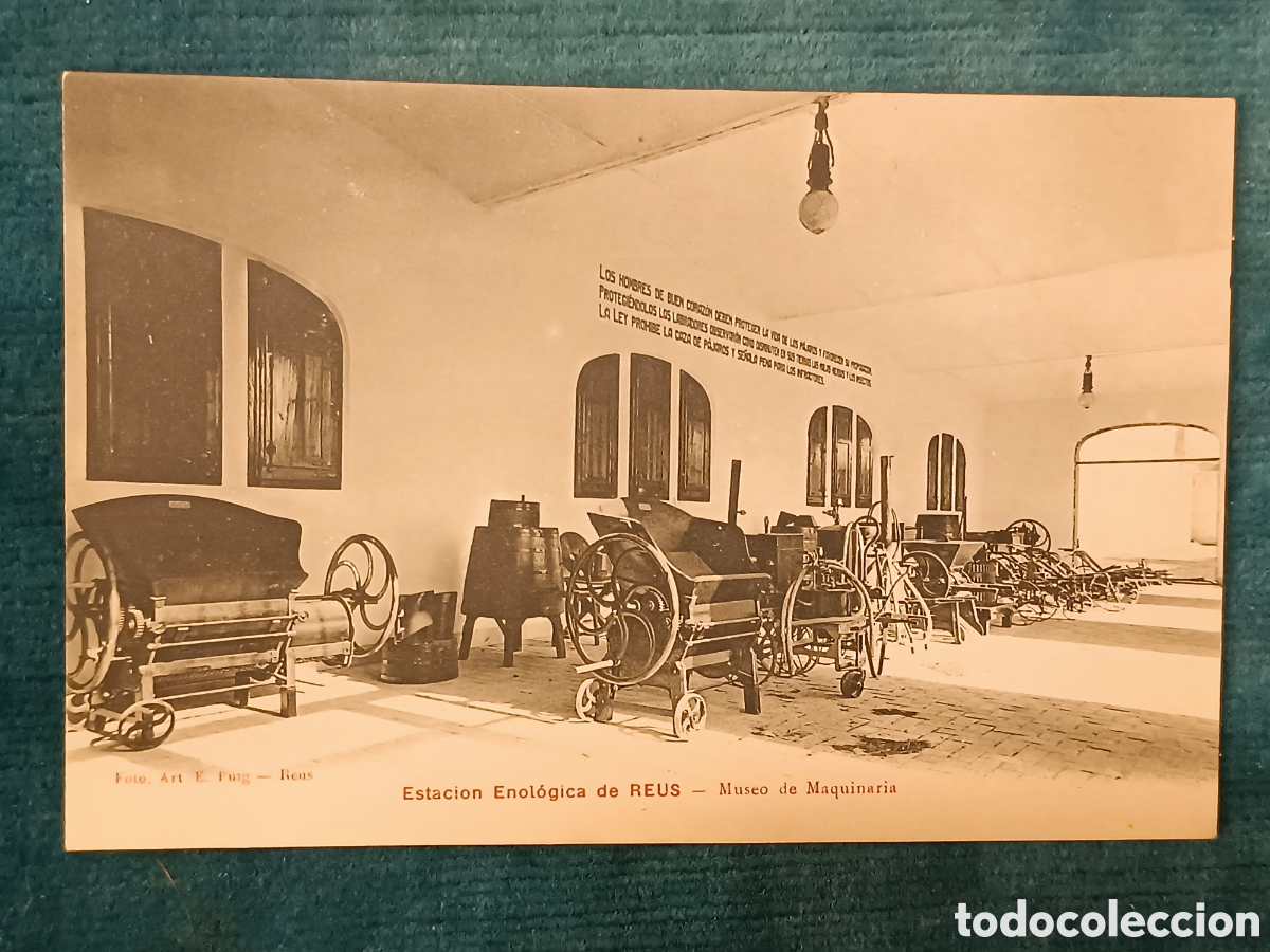 Postales: Estacion Enol&oacute;gica de REUS. Museo de Maquinaria