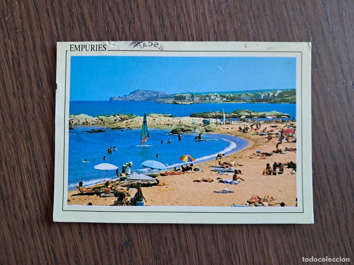 Postales: postal de Espa&ntilde;a, playa Empuries, Costa Brava n&ordm; GE3120, escrita, a&ntilde;o 1996.