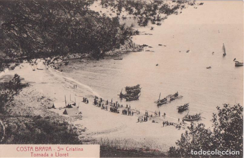 Postales: COSTA BRAVA, SANTA CRISTINA TORNADA A LLORET &ndash; L.ROISIN, FOT. - S/C