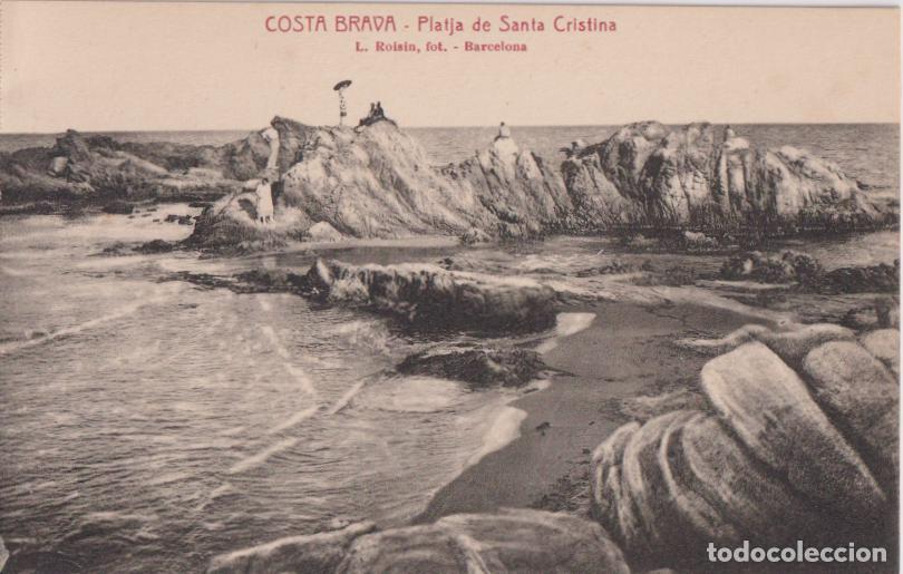 Postales: COSTA BRAVA, PLATJA DE SANTA CRISTINA &ndash; L.ROISIN, FOT. - S/C