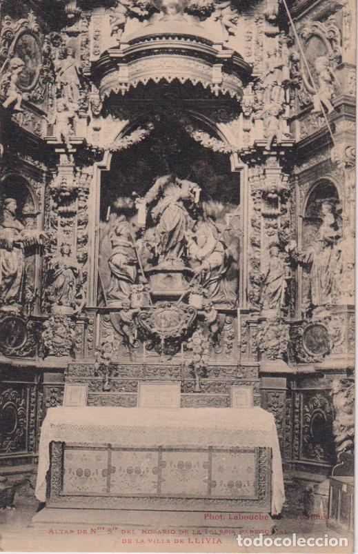 Postales: LLIVIA, ALTAR DE NUESTRA SE&Ntilde;ORA DEL ROSARIO &ndash; PHOT.LABOUCHE &ndash; S/C