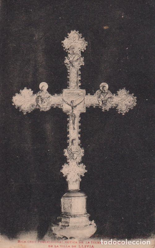 Postales: LLIVIA, CRUZ PROCESIONAL GOTICA DE LA IGLESIA &ndash; PHOT.LABOUCHE &ndash; S/C