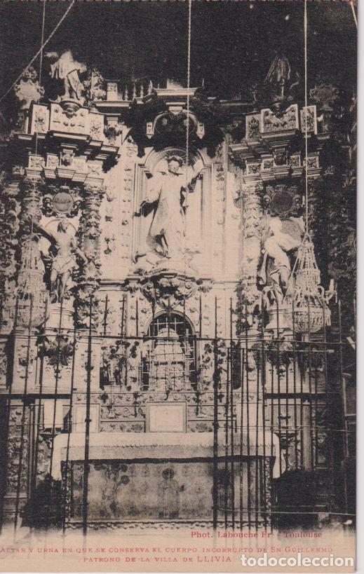 Postales: LLIVIA, ALTAR Y URNA DEL CUERPO DE SAN GUILLERMO &ndash; PHOT.LABOUCHE &ndash; S/C