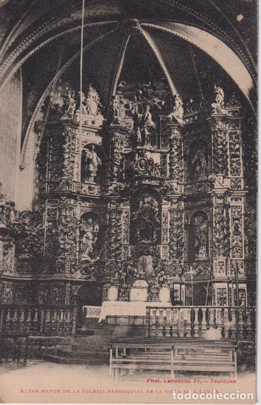 Postales: LLIVIA, ALTAR MAYOR DE LA IGLESIA DE LLIVIA &ndash; PHOT.LABOUCHE &ndash; S/C