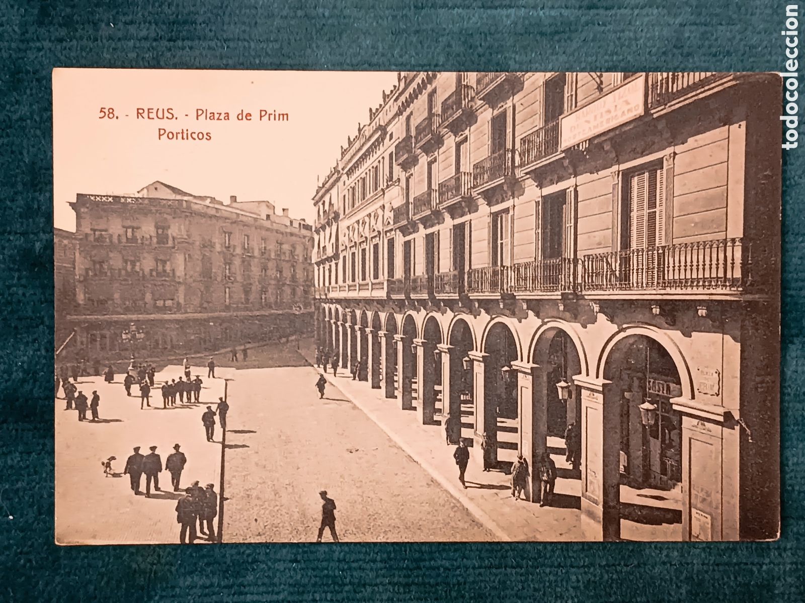 Postales: 58 REUS. Plaza de Prim. Porticos