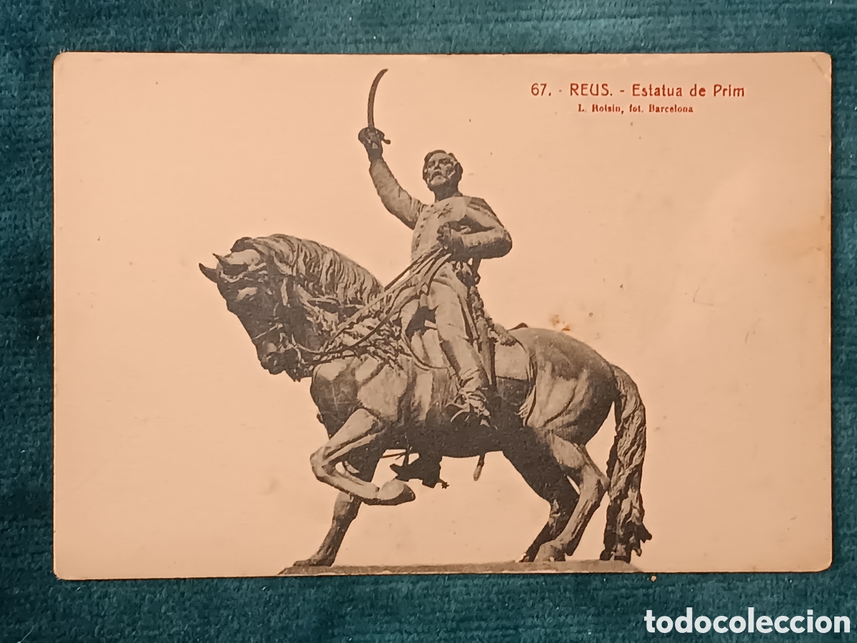 Postales: 67 REUS. Estatua de Prim