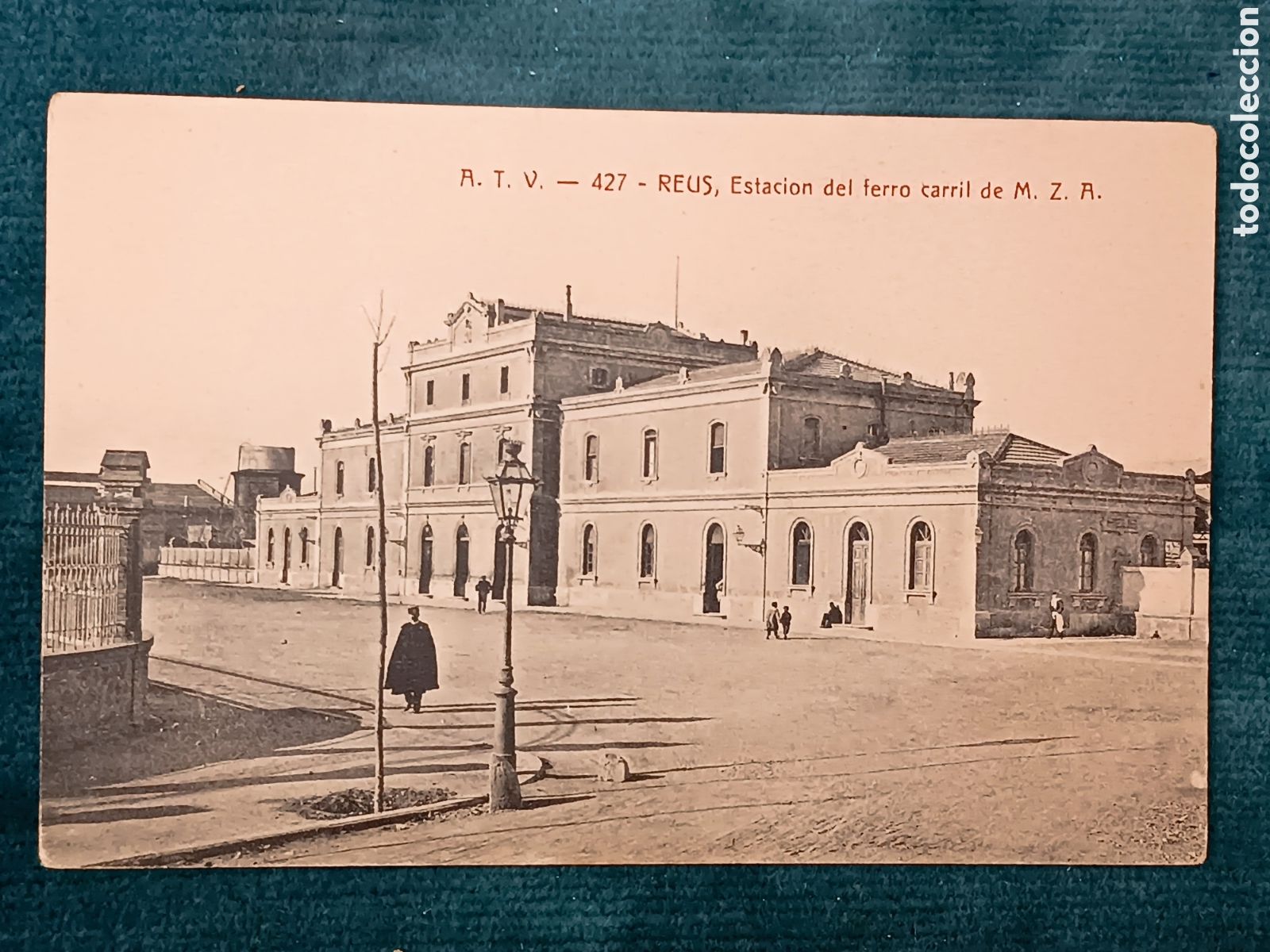 Postales: A.T.V. 427 REUS. Estacion del ferro carril de M. Z. A.