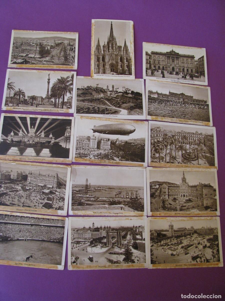 Postales: 15 POSTALES DE BARCELONA DE L. ROISIN EN MAL ESTADOS.