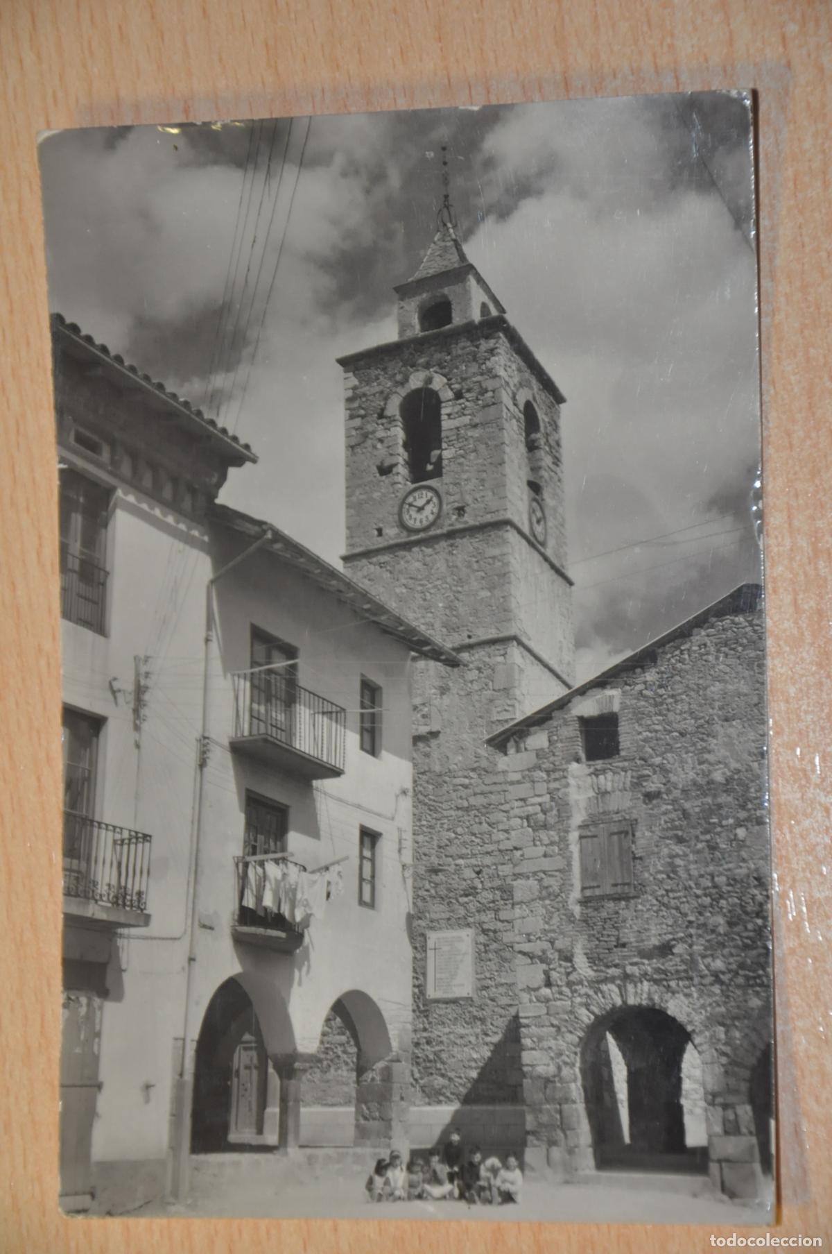 Postales: postal bellver de cerda&ntilde;a, torre de la iglesia foto janot