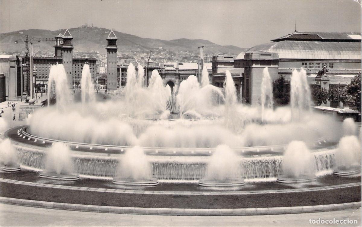 Postales: Tarjeta Postal Surtidores de la Fuente de Montju&iuml;c Barcelona