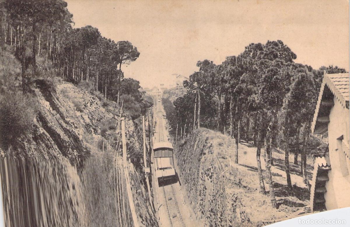 Postales: Postal de Funicular en la Monta&ntilde;a de Barcelona