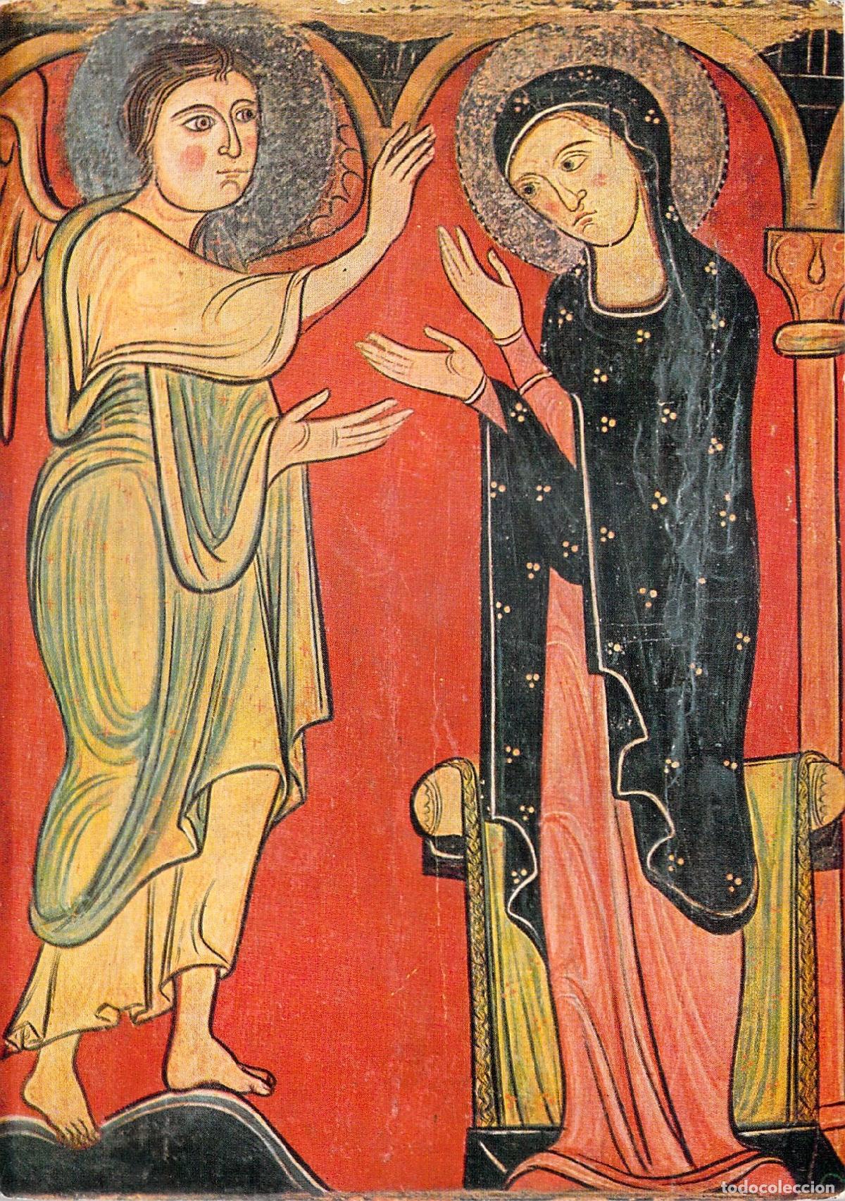 Postales: Postal de la Anunciaci&oacute;n, Frontal de Altar de Avi&agrave;, MNAC Barcelona