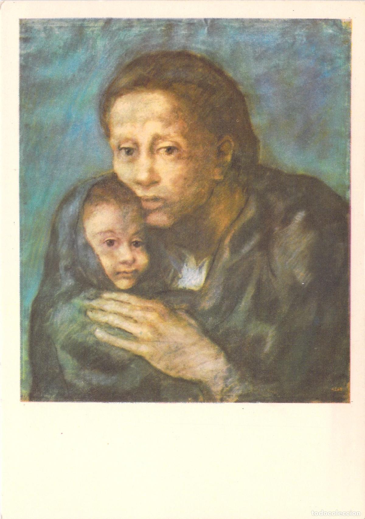 Postales: Postal de Arte Pablo Picasso - Mujer y Ni&ntilde;o (Femme et enfant)