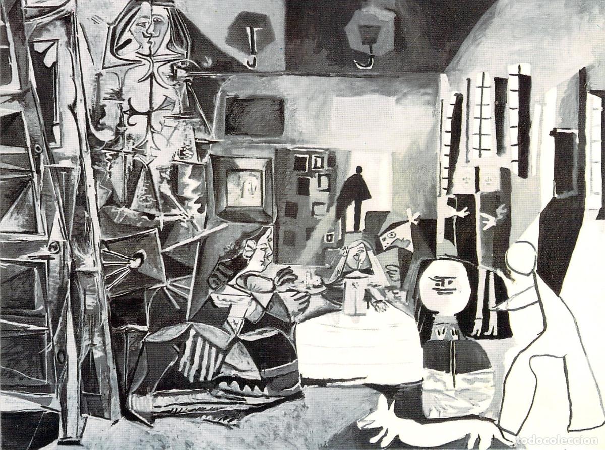 Postales: Postal Museo Picasso Barcelona Las Meninas Escudo de Oro