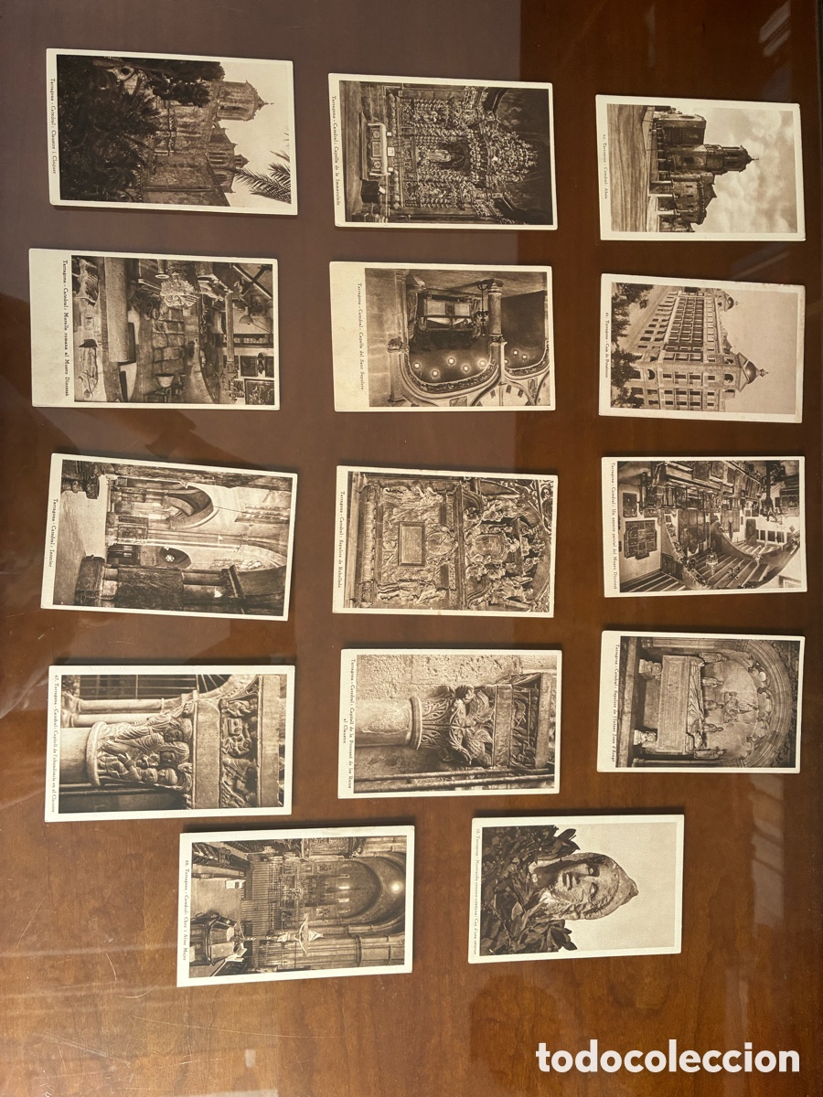 Postales: Lote 9 postales Colegio Internado Sagrado Coraz&oacute;n Jes&uacute;s La Salle Tarragona a&ntilde;os 40