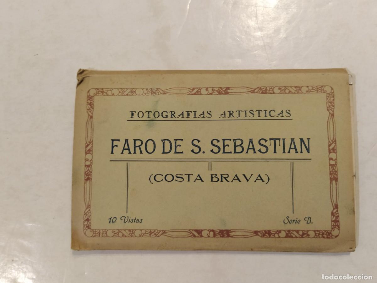 Postales: PALAFRUGELL - FARO DE SAN SEBASTIAN - BLOC DE 10 POSTALES ANTIGUAS SERIE B -(116.213)