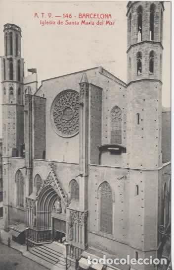 Postales: BARCELONA SIN ESCRIBIR SANTA MARIA DEL MAR