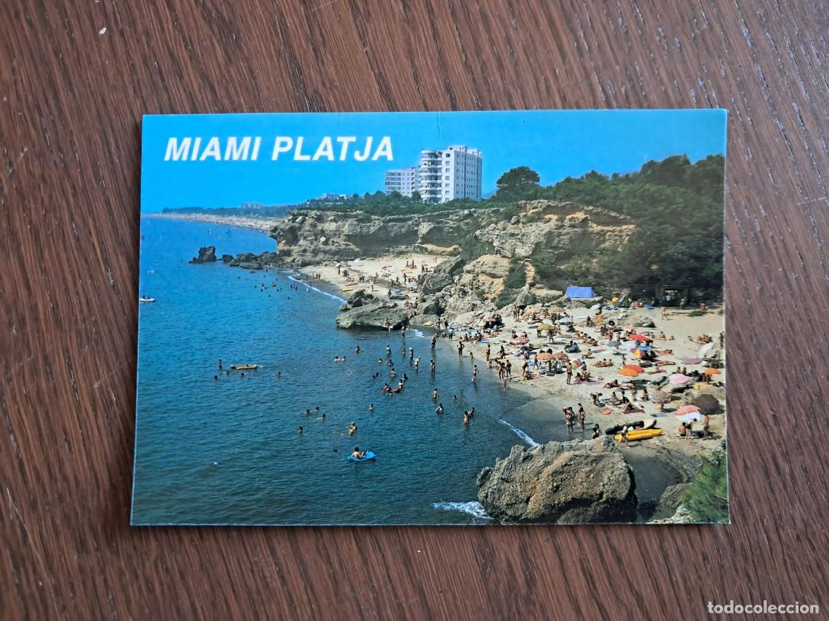 Postales: postal de Espa&ntilde;a, Miami platja, Tarragona, escrita.