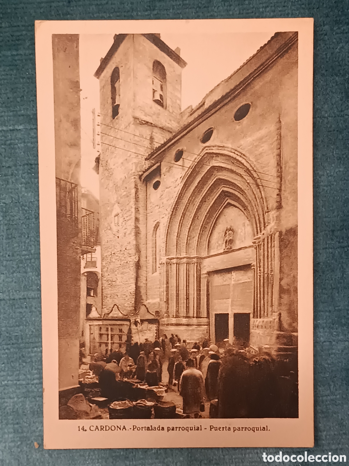 Postales: 14 CARDONA. Portalada parroquial