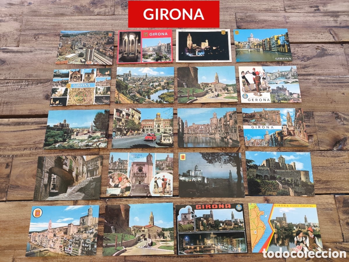 Postales: Lote 427 postales Girona Figueres Ripoll Costa Brava San Feliu de Gu&iacute;xols Cadaqu&eacute;s Pirineos Nuria ..